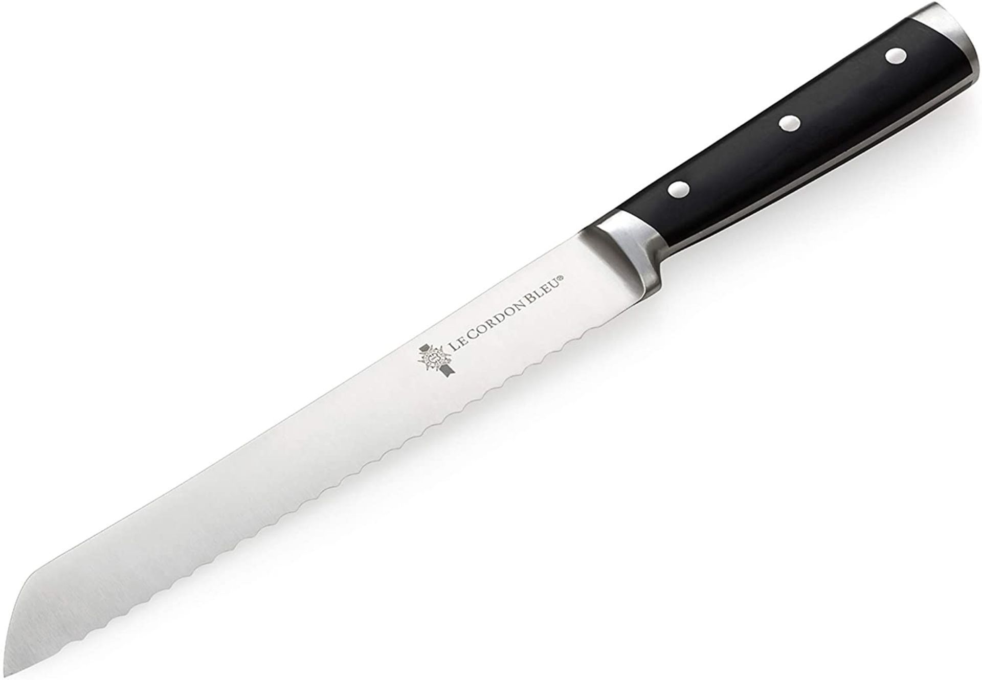 BRAND NEW LE CORDON BLEU STAINLESS STEEL BREAD KNIFE, 200 MM, BLACK - RRP £15. - Image 2 of 2