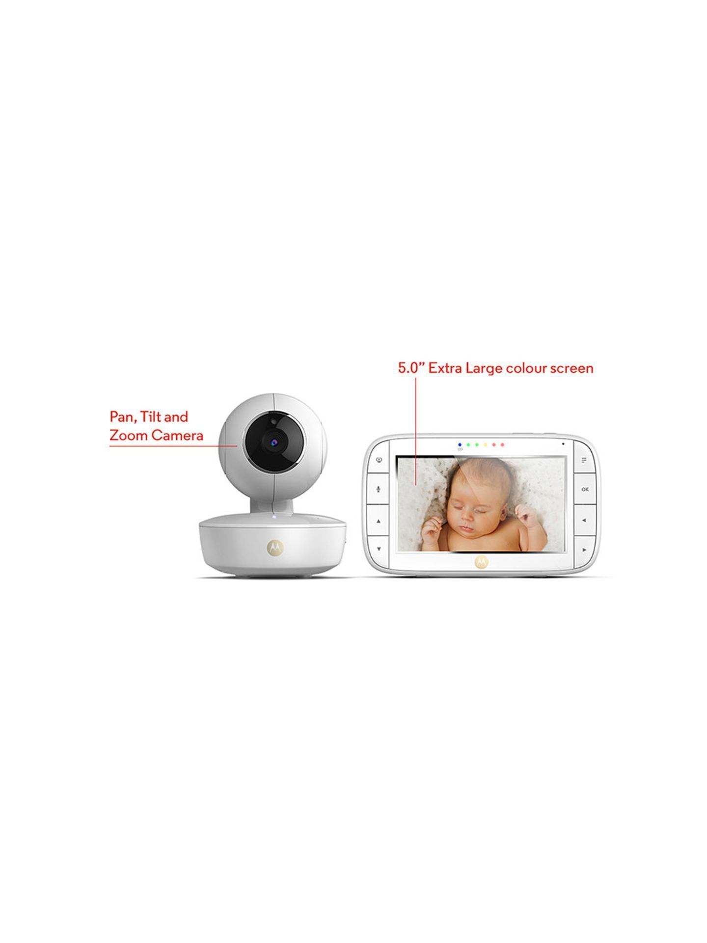 BRAND NEW MOTOROLA 5" VIDEO BABY MONITOR - RRP £137.99. - Image 2 of 2