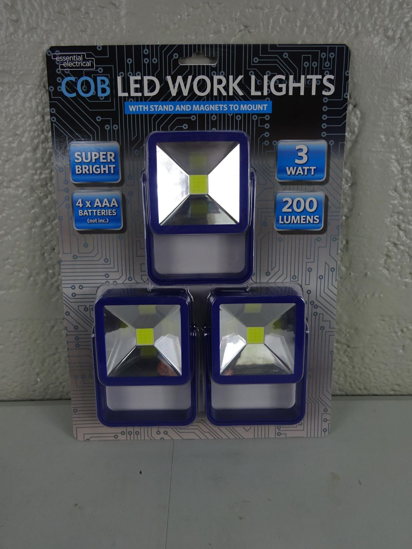 BRAND NEW 3 PACK COB LED WORK LIGHTS