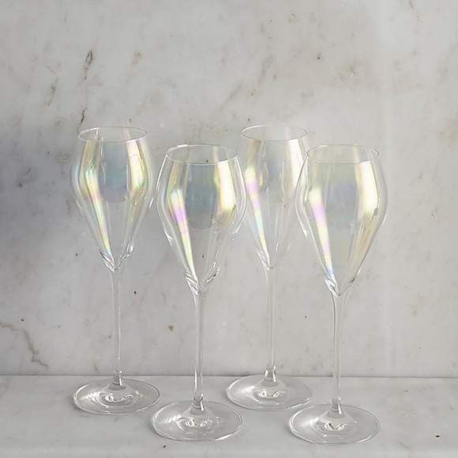 BRAND NEW SET OF 4 LUSTRE PROSECCO FLUTE GLASSES - RRP £20. - Image 2 of 2