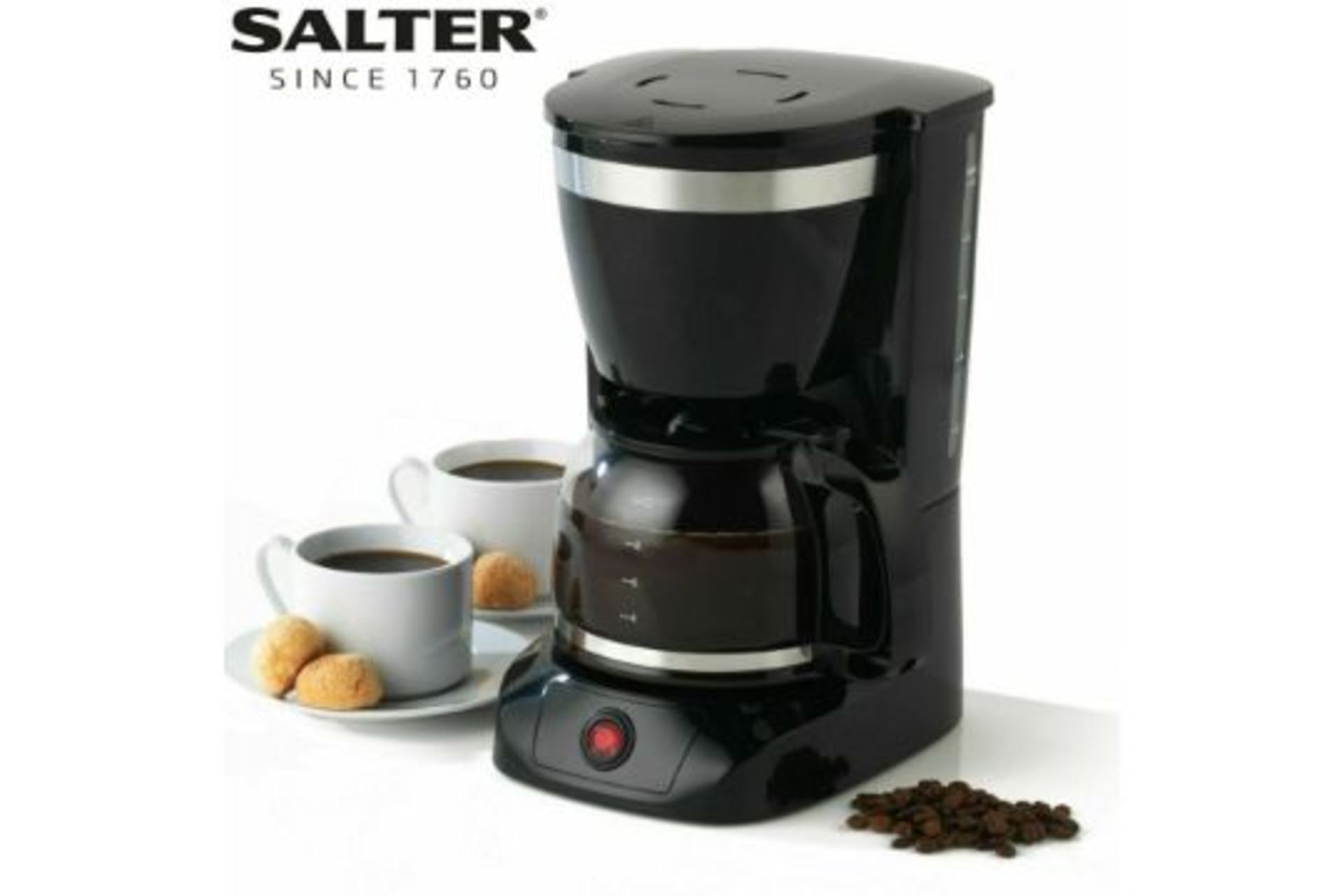 BRAND NEW SALTER DECO DRIP 1.25L 800W 10 CUP COFFEE MAKER - RRP £24.