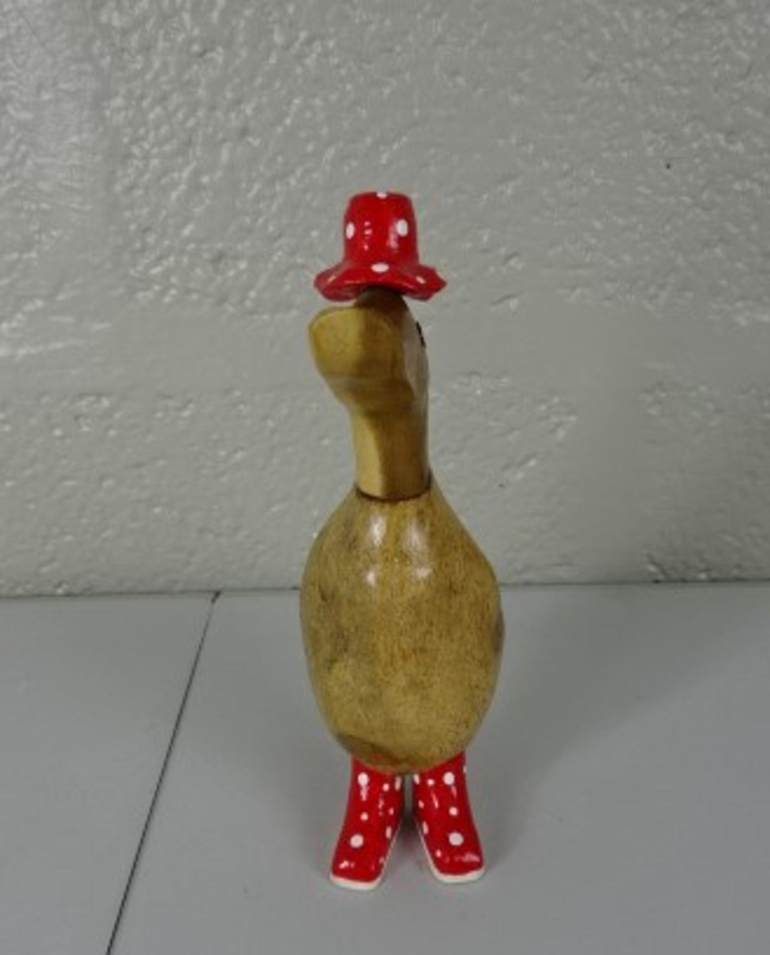 21cm Red Hat & Boots Duck