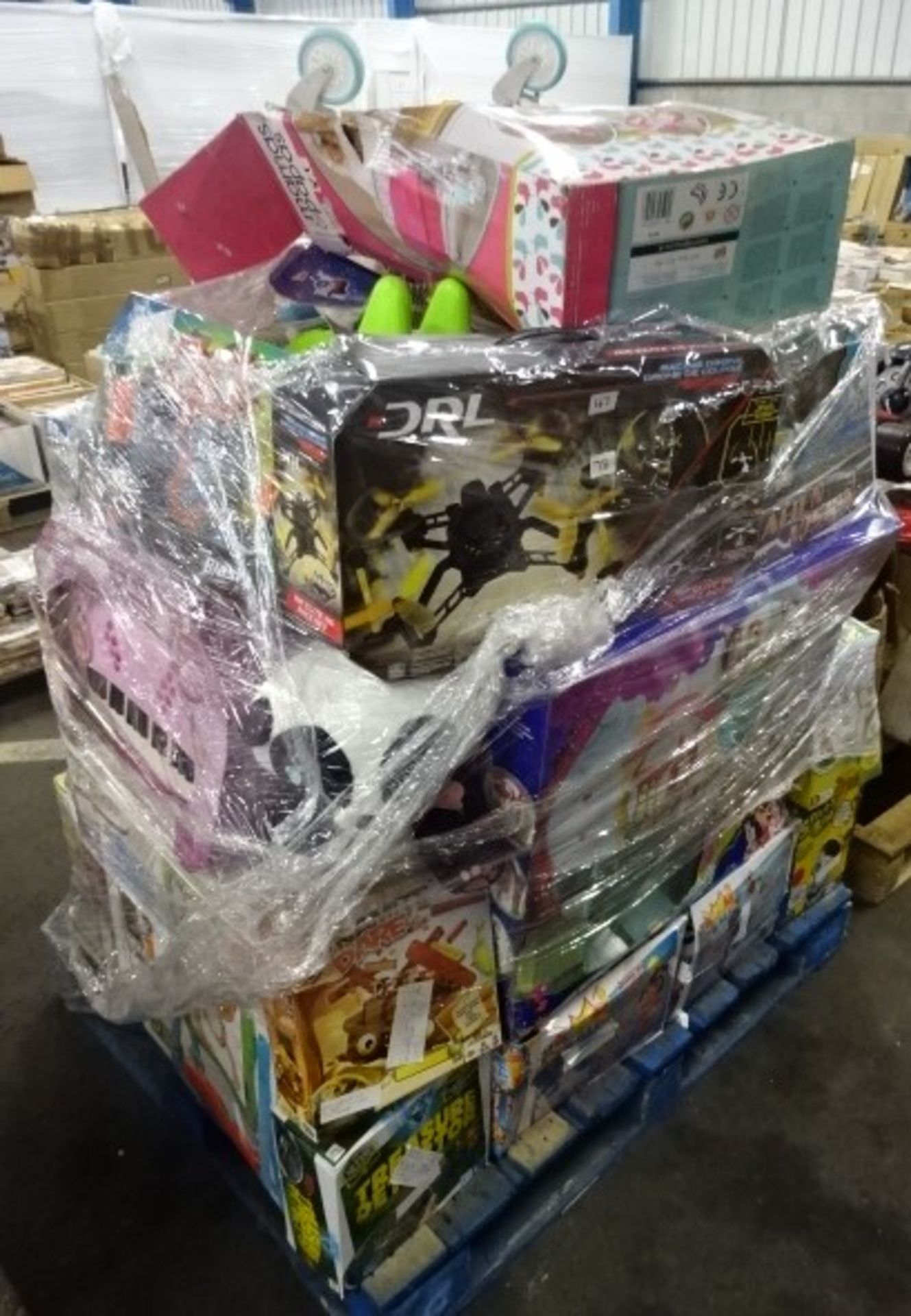 PALLET OF OF RAW UNTESTED TOYS. NO VAT