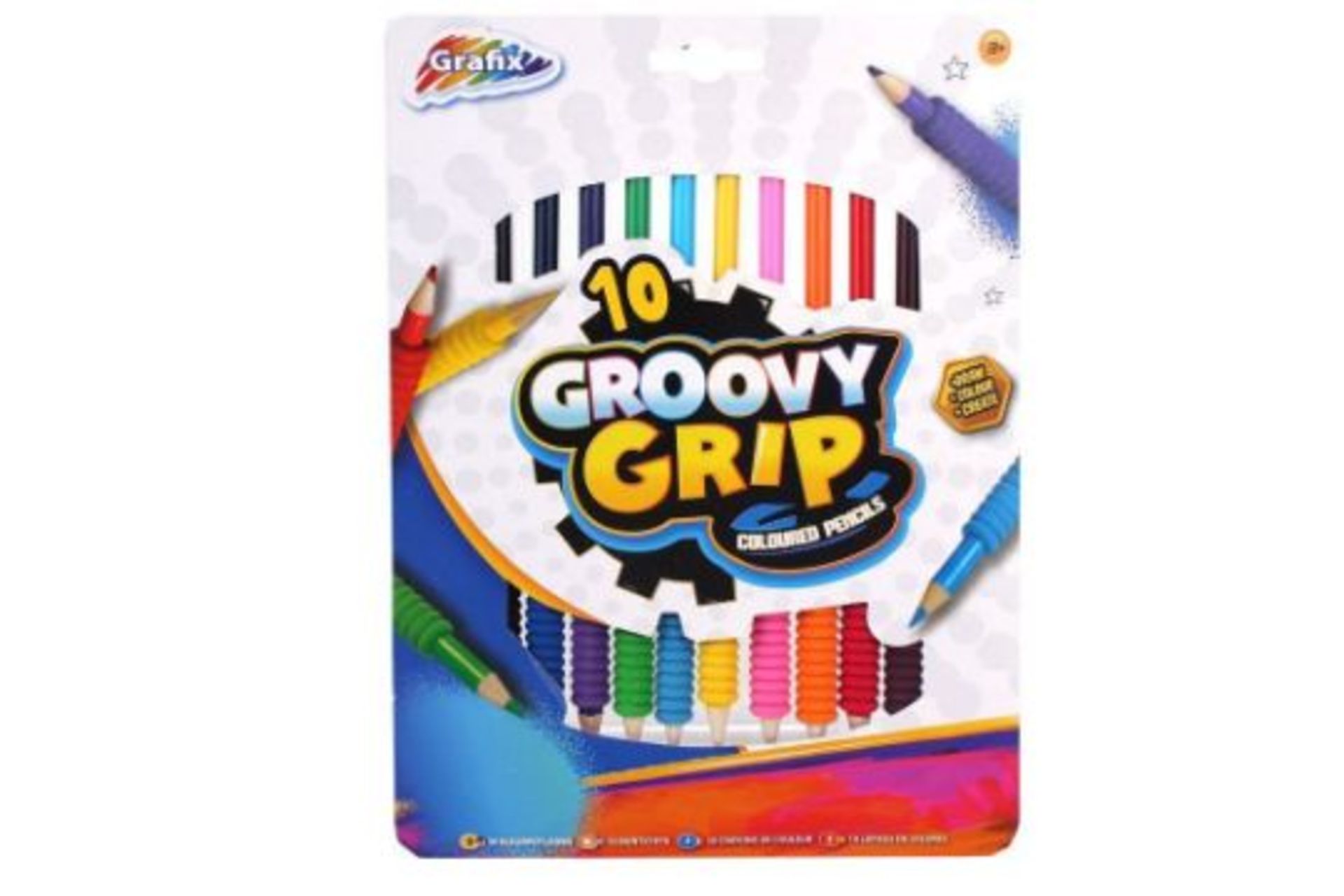 GRAFIX 8PC COLOURING PENCIL SET