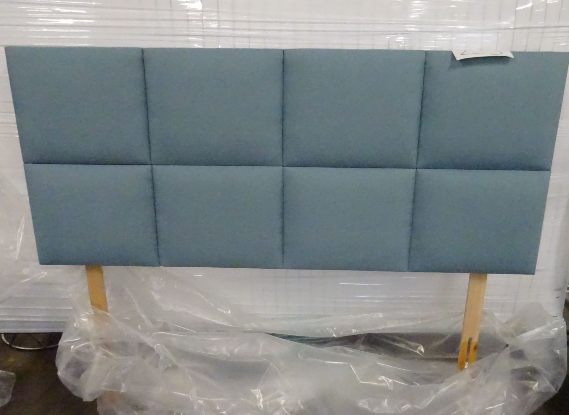 x1| Carpet Right Ex-Display 5ft Sleepeeze Colorado Headboard Teal |RRP £299| - Image 2 of 2