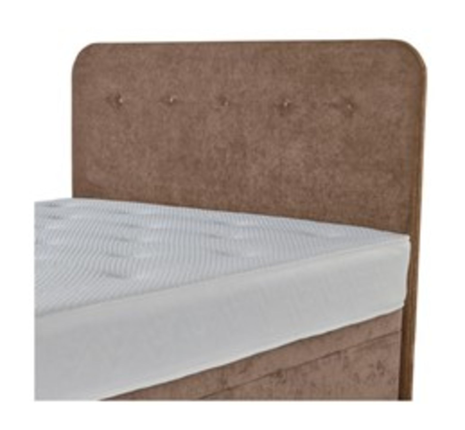 x1| Carpet Right Ex-Display 4ft 6 Sleepright Arizona Floor Standing Headboard Taupe |RRP £169|