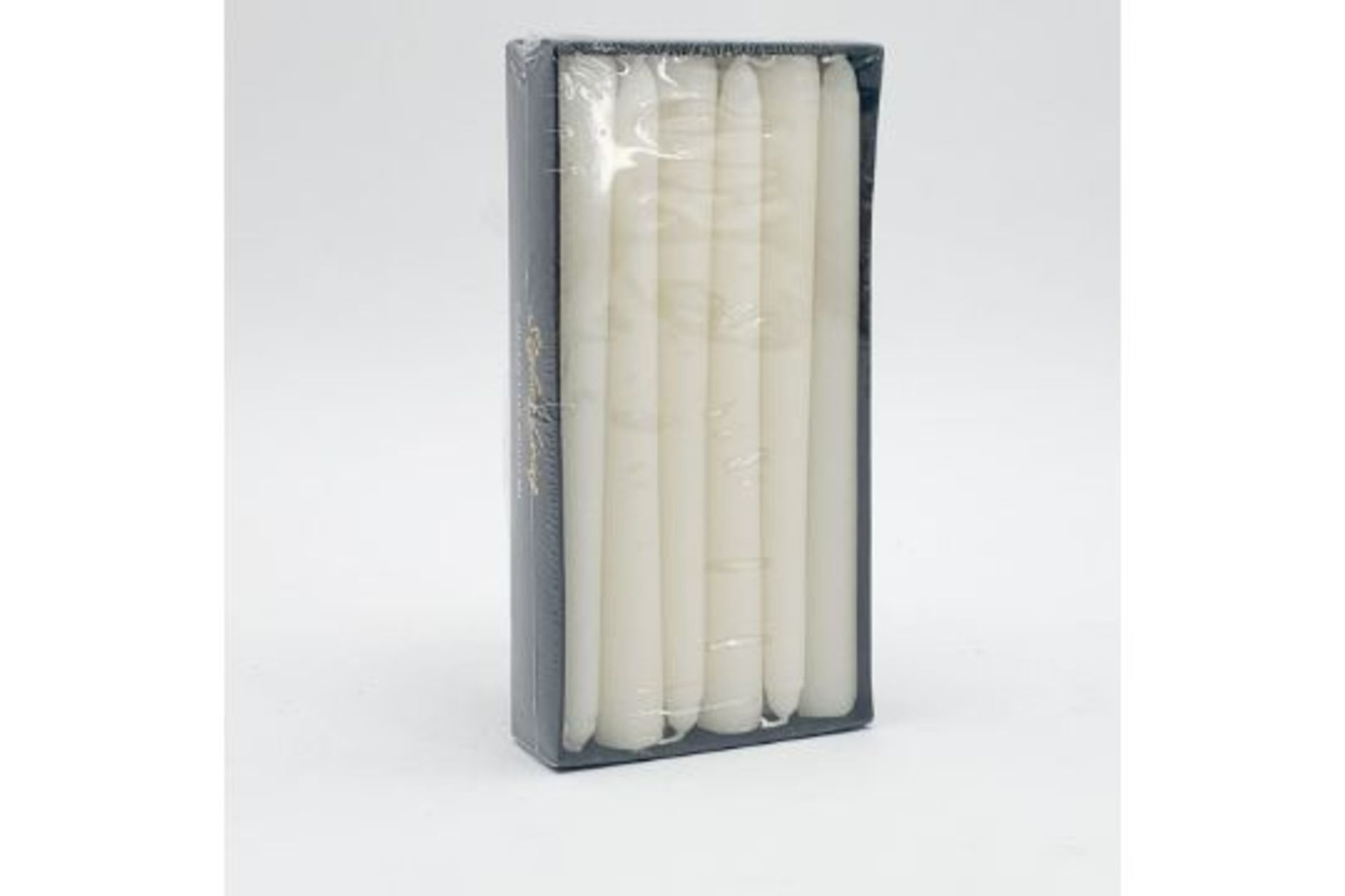 x1 Box of 12 8inch Ivory Candles