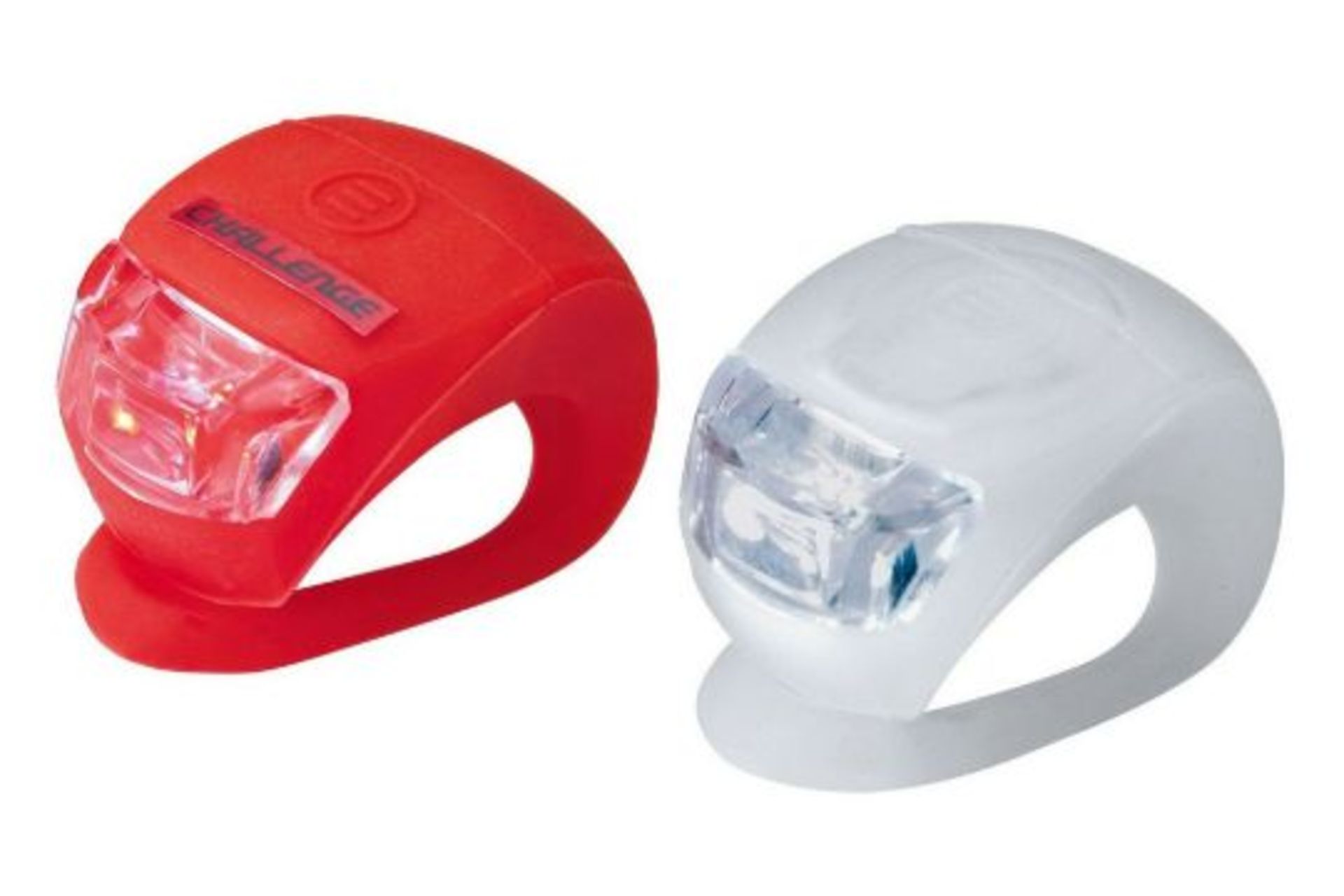 X3 BRAND NEW PACKS OF 2 CHALLENGE LED BIKE LIGHTS. RRP £6.99 EACH PACK