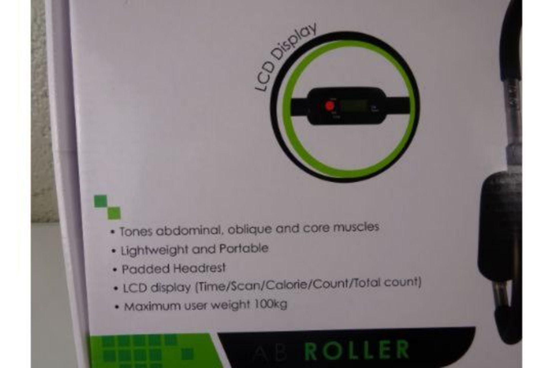 BRAND NEW DEBUT AB ROLLER EXERCISER WITH LCD DISPLAY - Image 2 of 2