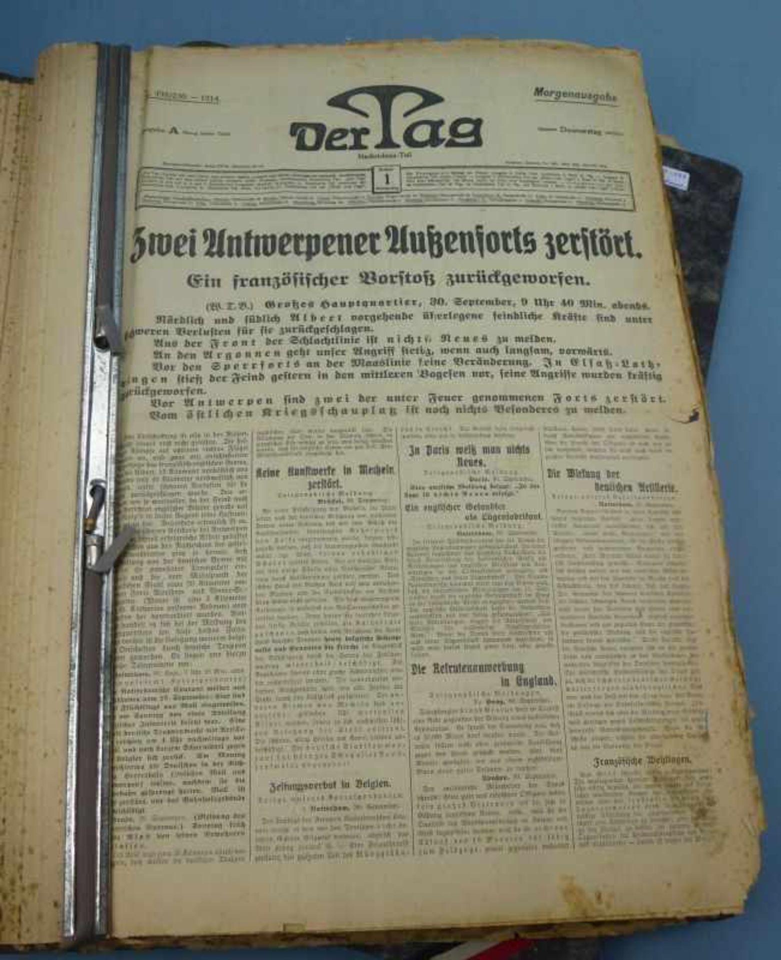 ''Der Tag'', ''B.Z. am Mittag'', ''Berliner Tageblatt'', 1914 - Bild 2 aus 2