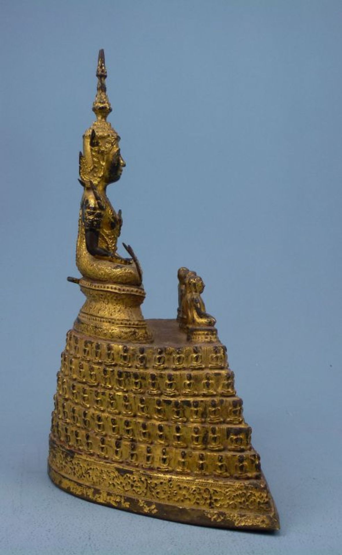 Buddha Shakyamuni, auf 1000-Buddha-Thron, Thailand, 19.Jh. - Image 2 of 6