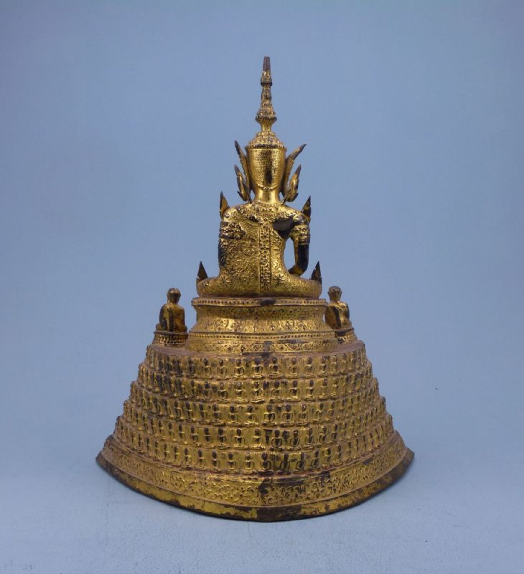 Buddha Shakyamuni, auf 1000-Buddha-Thron, Thailand, 19.Jh. - Bild 3 aus 6