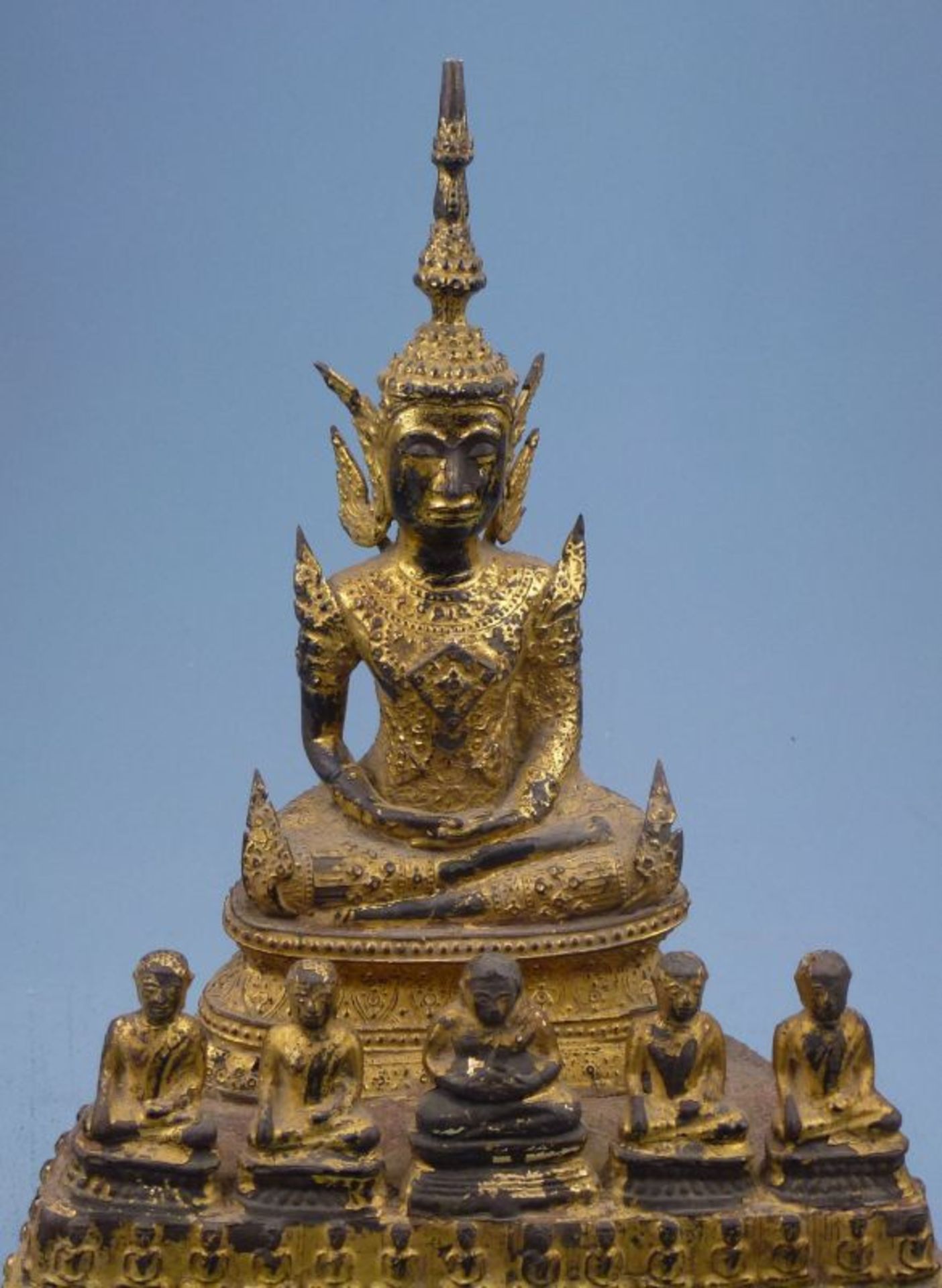 Buddha Shakyamuni, auf 1000-Buddha-Thron, Thailand, 19.Jh. - Bild 6 aus 6