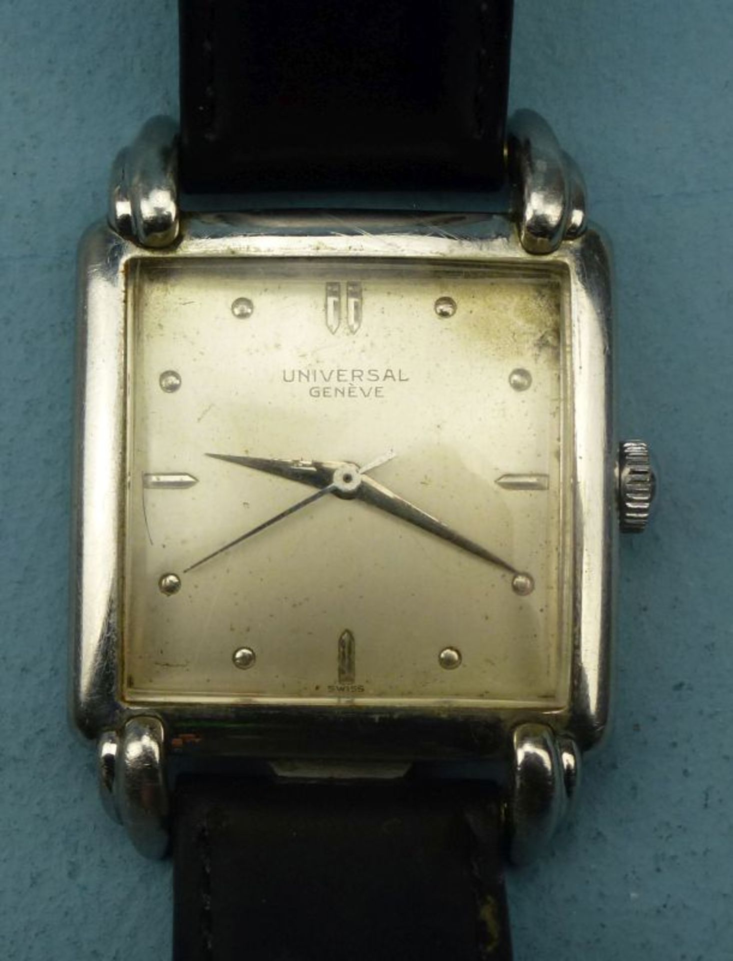 Herrenarmbanduhr Universal Genève, 1950er Jahre< - Image 2 of 5