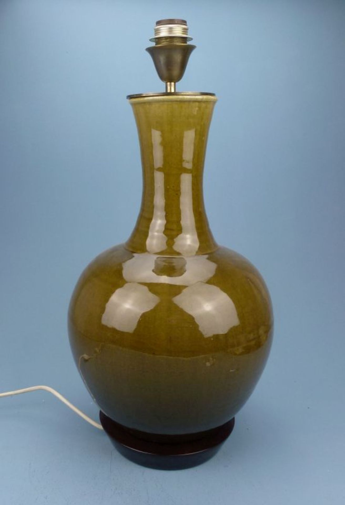 große Bodenvase als Lampe, Asien, 20.Jh.<