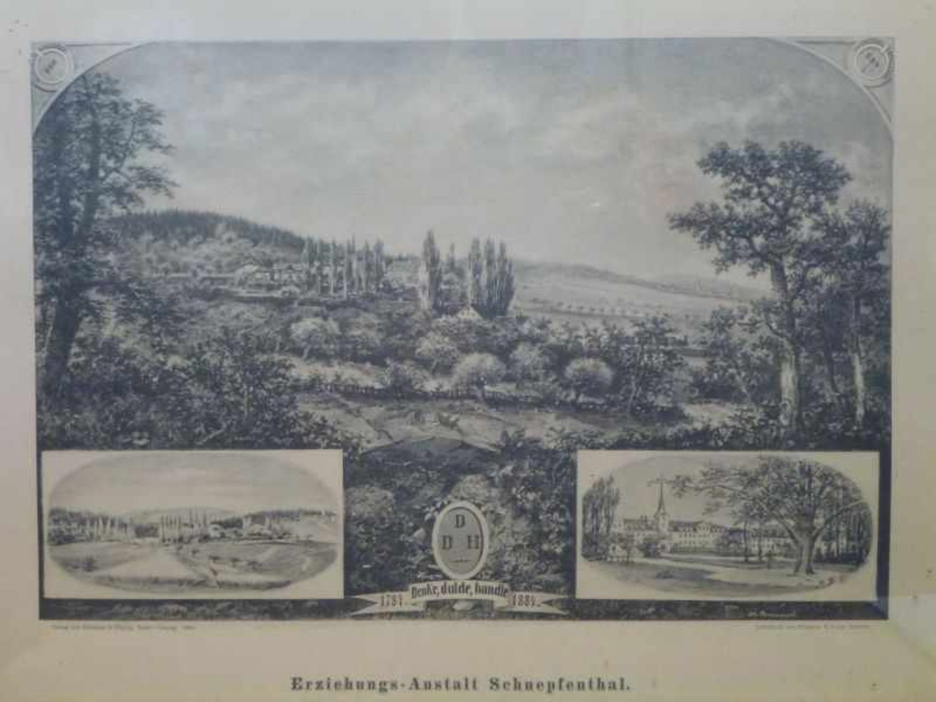 Lichtdruck "Erziehungsanstalt Schnepfenthal"