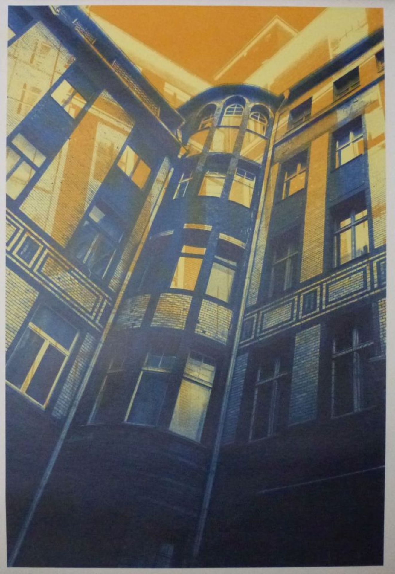 "Berlin Reinhardtstrasse 1997"Gerd Winner, *1936Farbserigraphie, Nr. 862, 94,5x63,5 cm