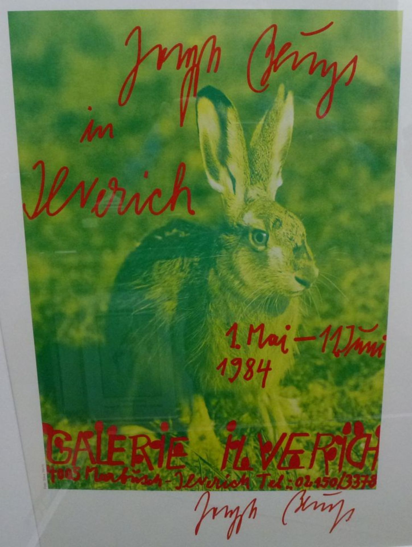 "Joseph Beuys in Ilverich"Joseph Beuys, 1921 Krefeld - 1986 DüsseldorfFarboffset, sign., 1984, 39,
