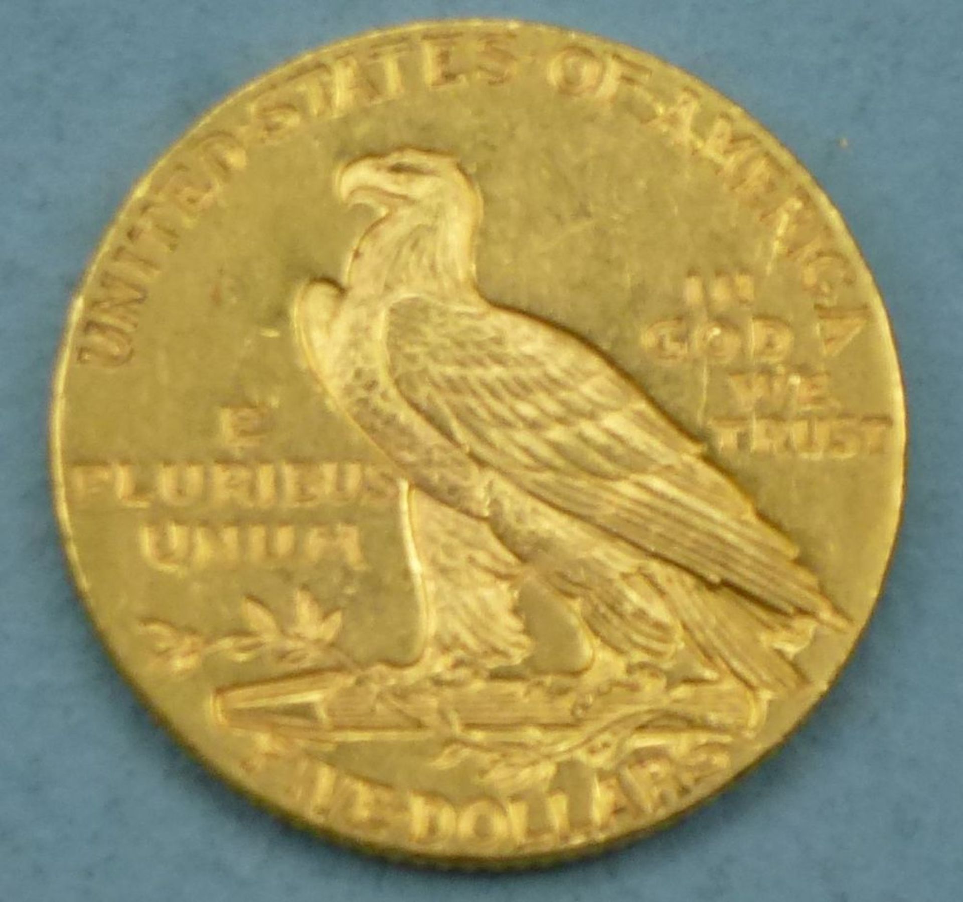 Goldmünze 5 Dollars "Indian Head", USA 1911900er, 8,38 g, guter Zustand