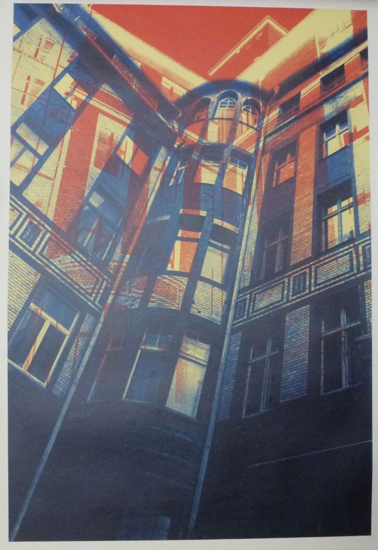 "Berlin Reinhardtstrasse 1997"Gerd Winner, *1936Farbserigraphie, Nr. 711, 94,5x63,5 cm