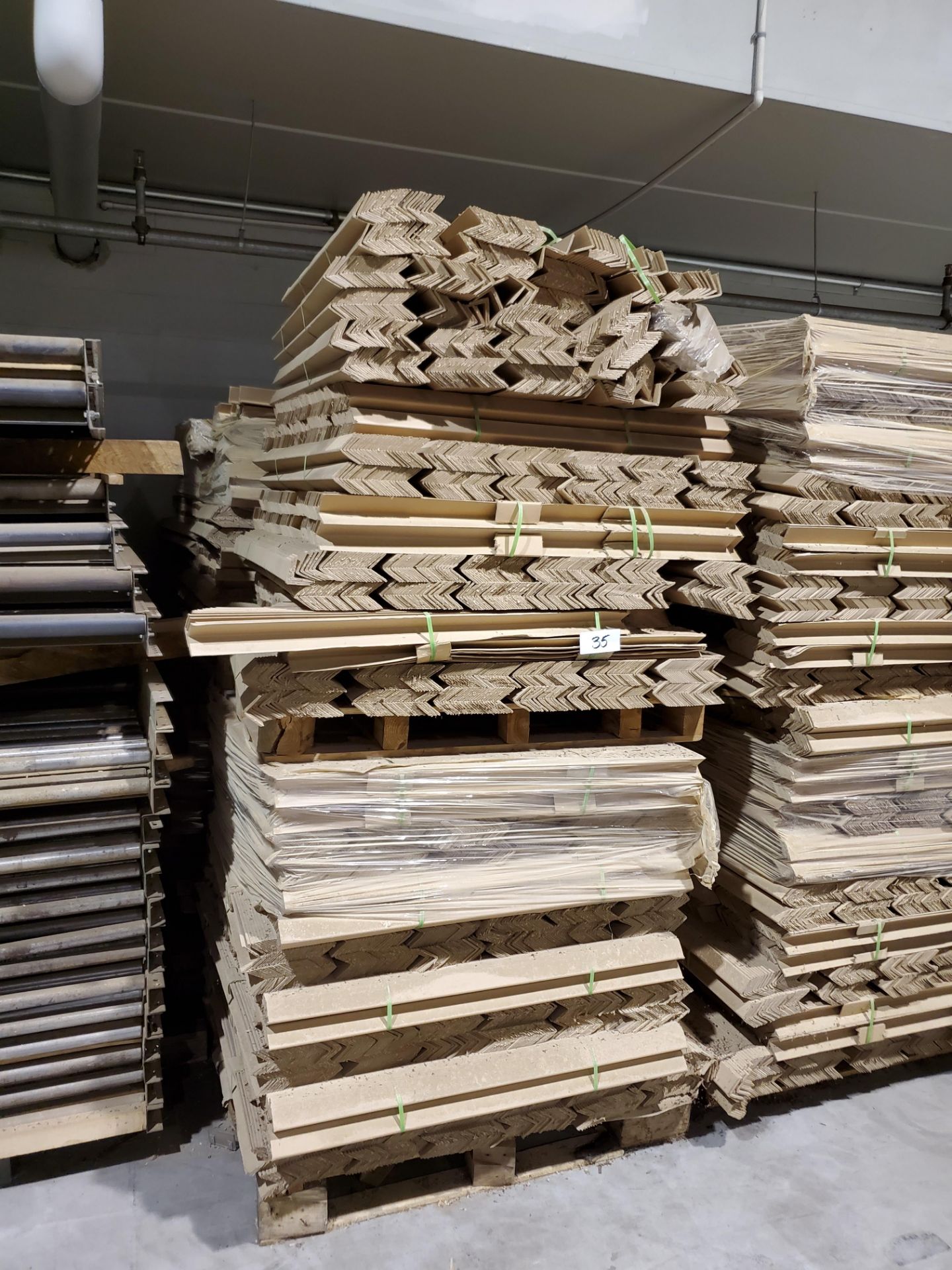 (6) Pallets of 39.5" Corner Boards