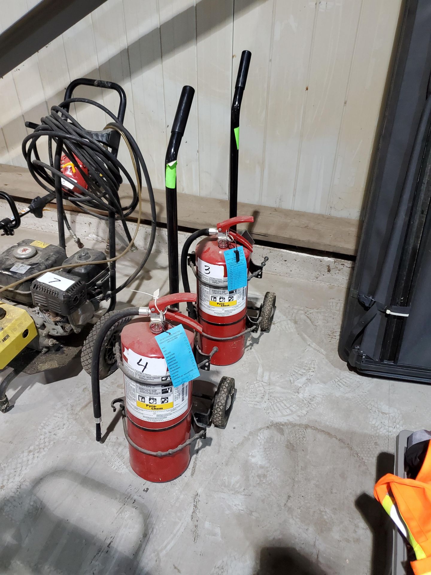 Fire Extinguisher with Cart