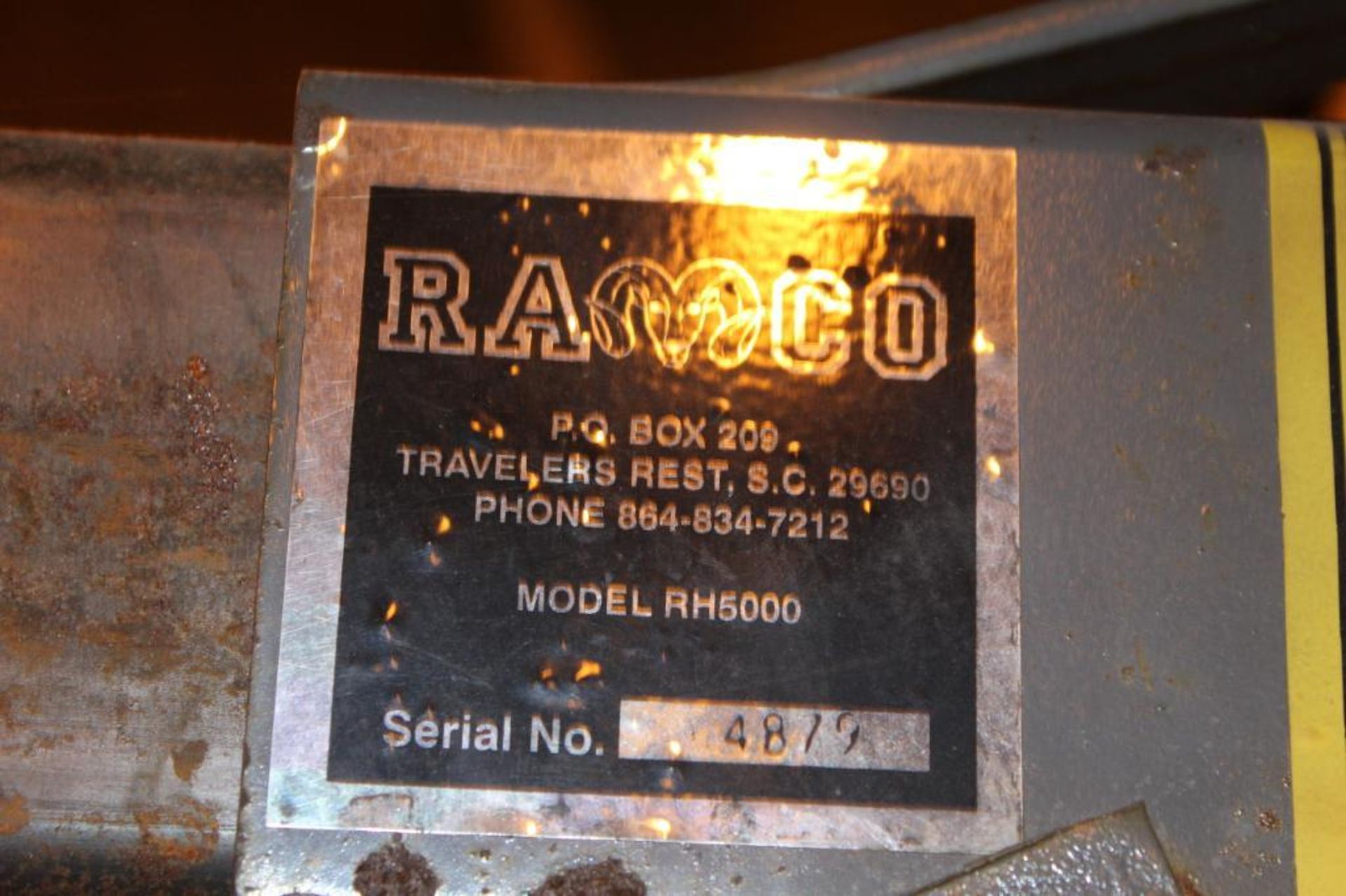 Ramco Model RH5000 Hydraulic H-Frame Press - Image 3 of 3