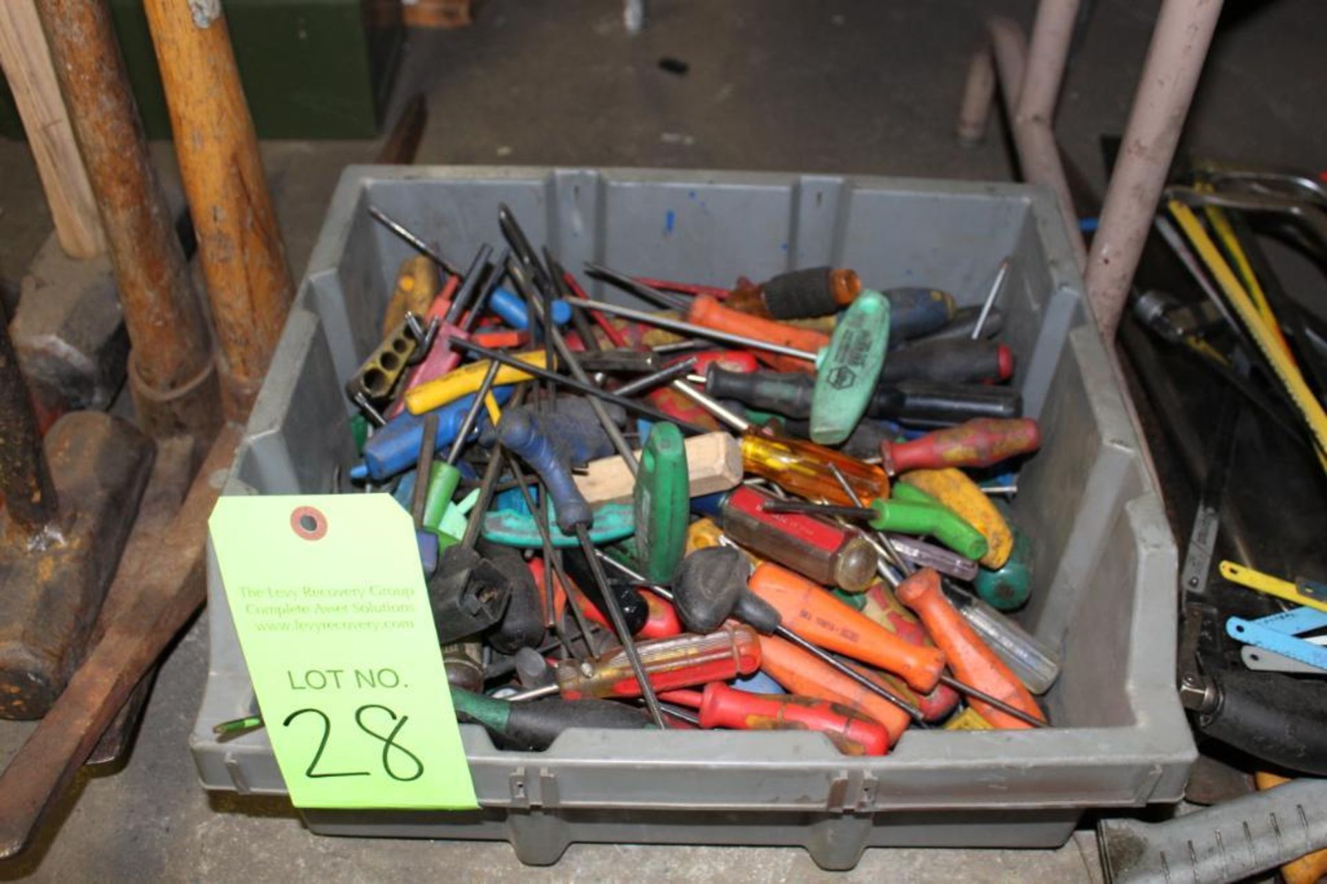 Lot of Hand Tools, Hex Keys, Picks