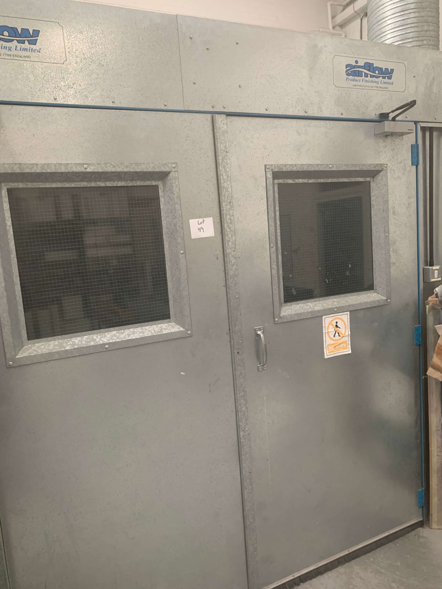 Airflow Product Finishing Ltd SPRAY BOOTH height 7.21ft, width 14.73ft, depth 10.53ft