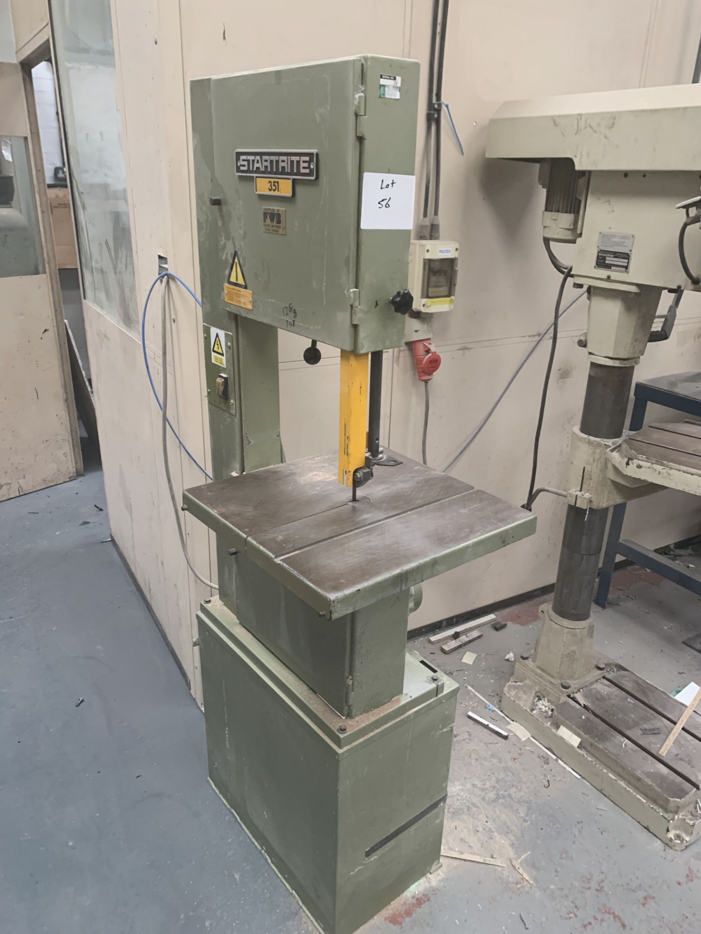 Startrite 351 serial no 120520 240v VERTICAL BANDSAW