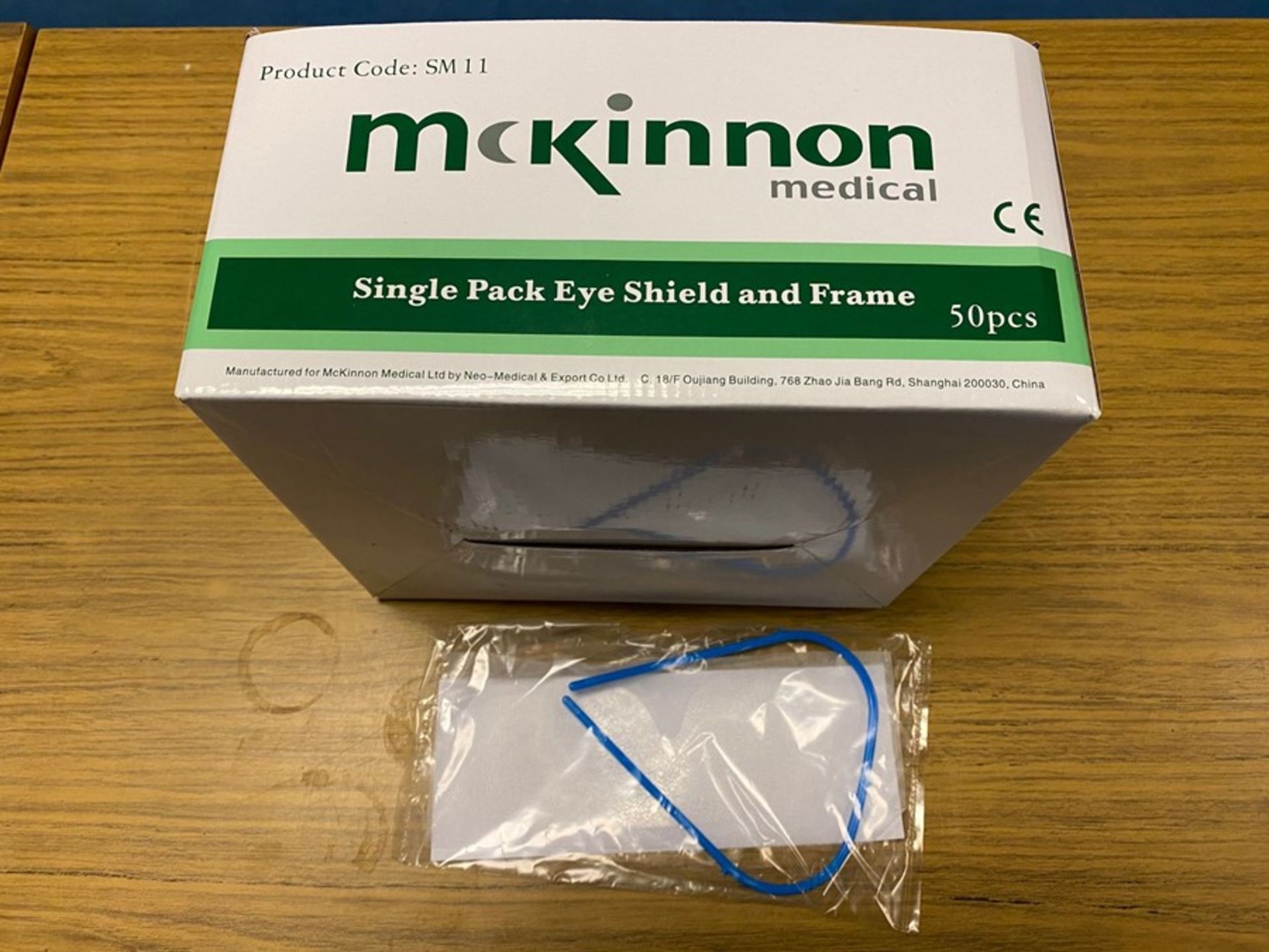 BOX OF 50 X MCKINNON SINGLE PACKED EYE SHIELD (NEW) - Image 2 of 2