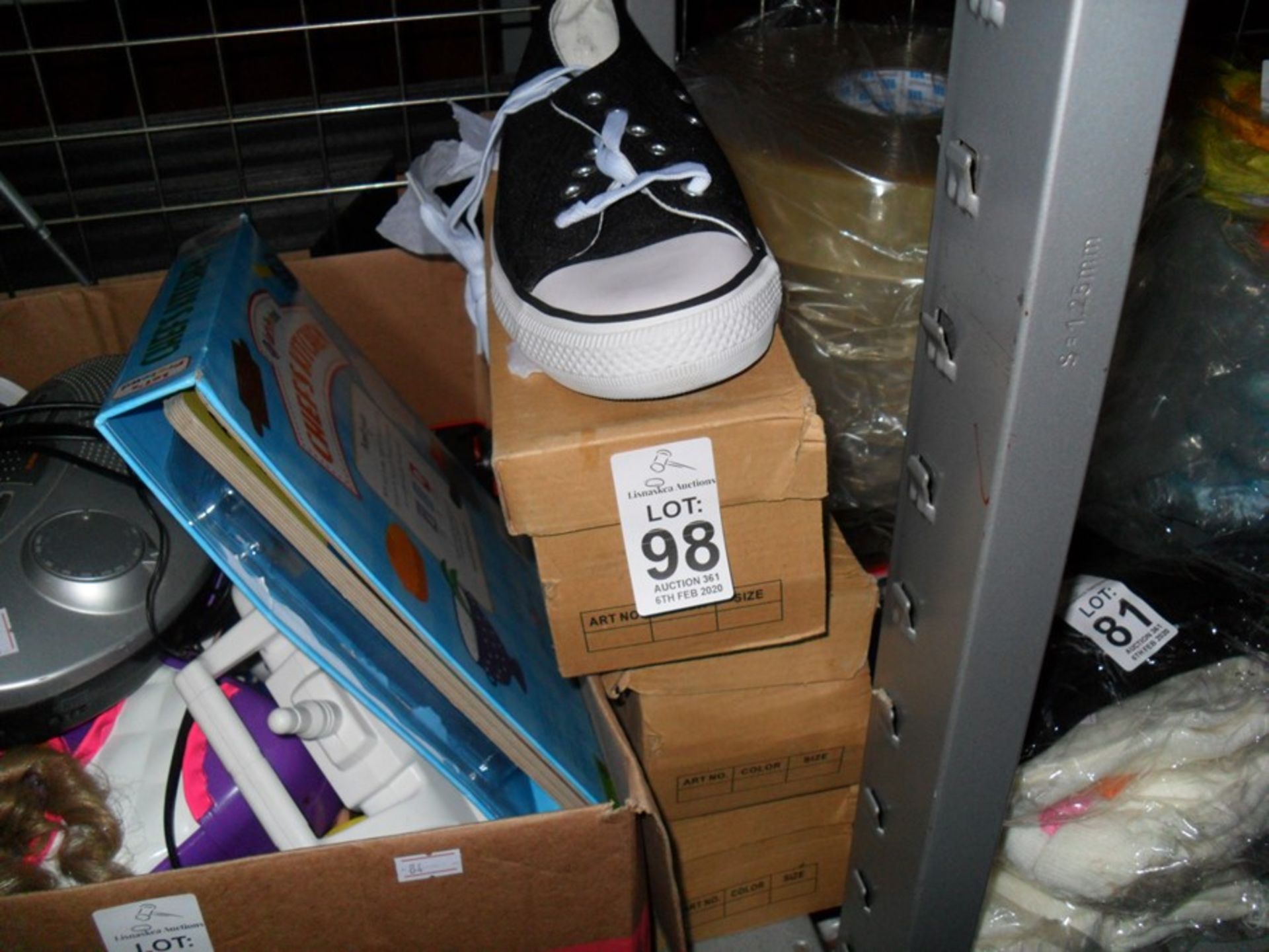 3 PAIRS OF CONVERS STYLE SHOES