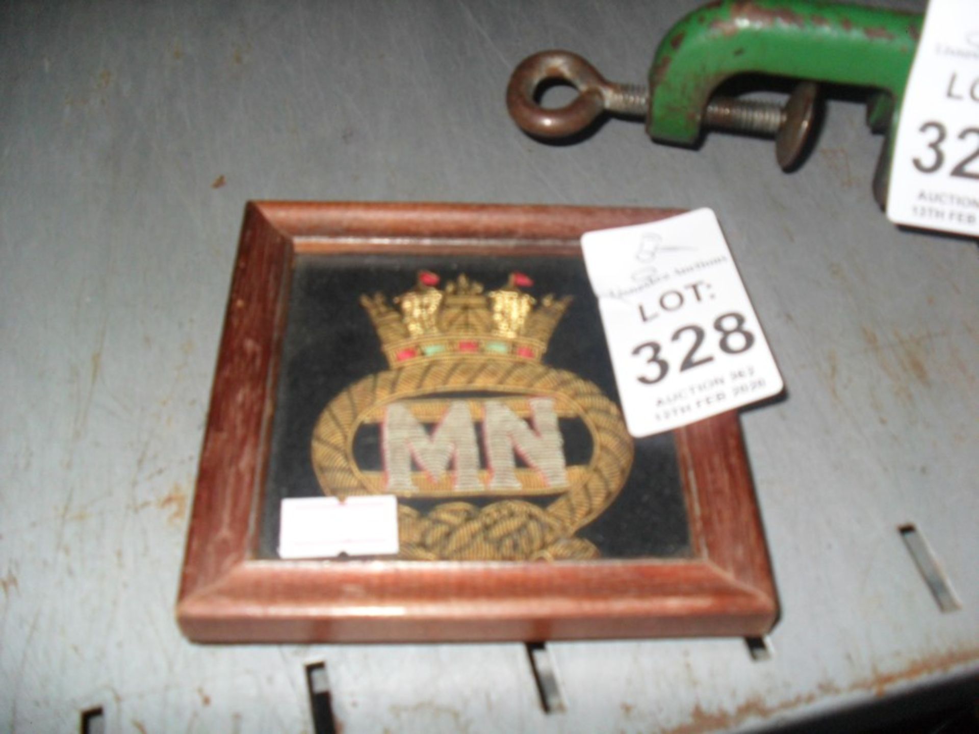 MERCHANT NAVY SILK BADGE