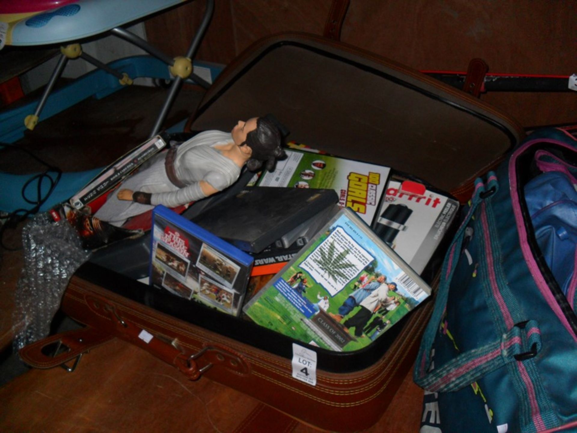 SUITCASE OF DVDS ETC