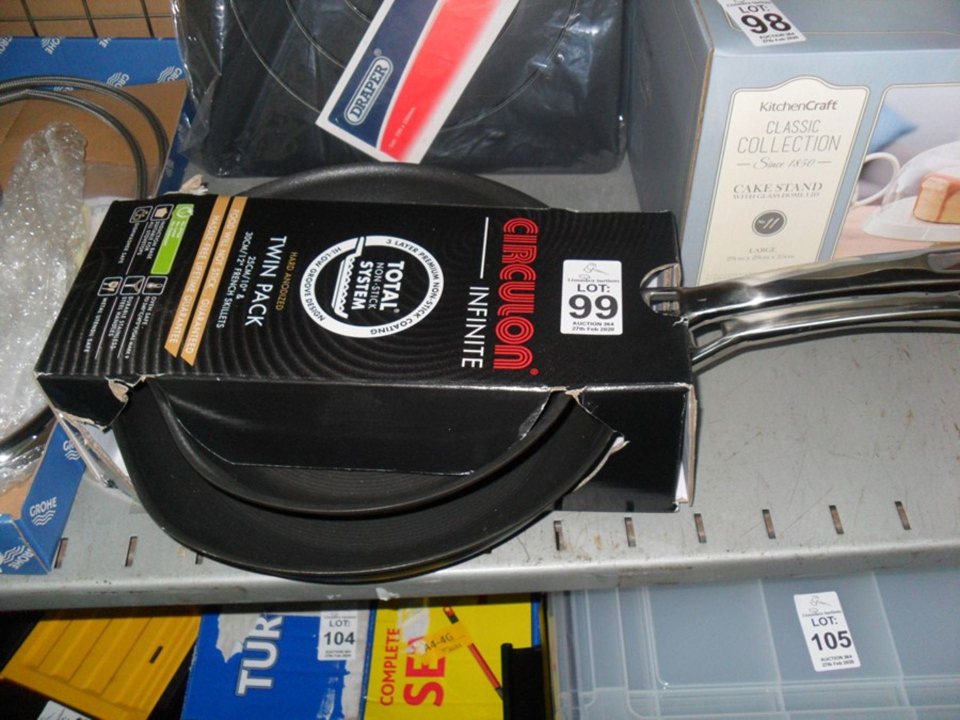 CIRCULON NON - STICK TWIN PACK INDUCTION PANS (EX - SHOP DISPLAY)