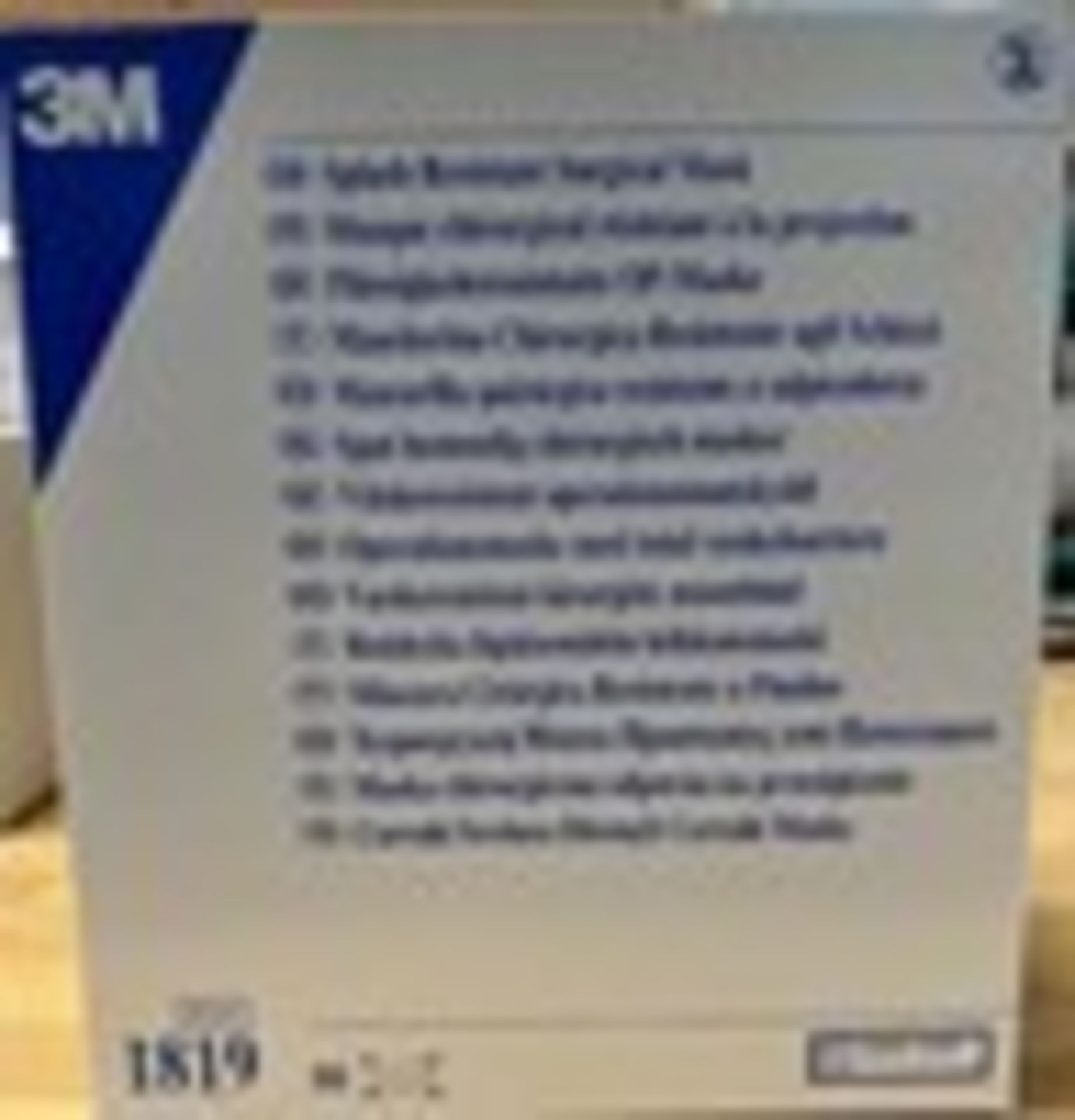 3M 1819 4PLY SURGICAL TIE-ON FACE MASK (80 Masks Per Box) - Image 2 of 2