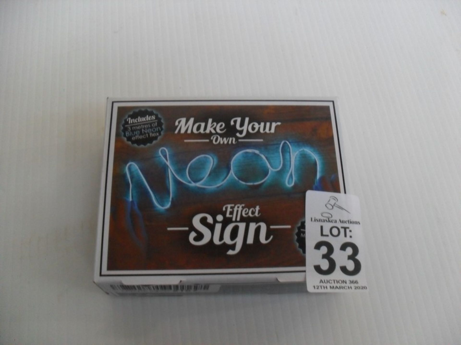 MAKE YOUR OWN NEON SIGN (SHOP CLEARANCE)