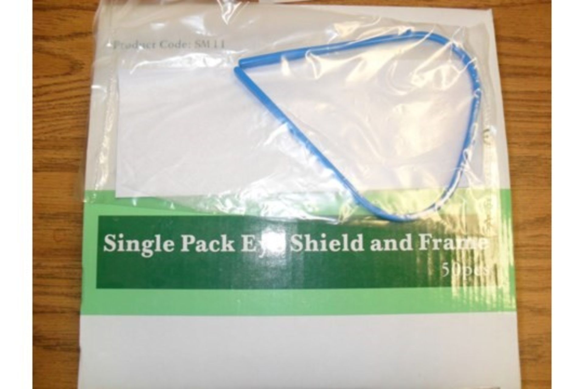 BOX OF 50 X MCKINNON MEDICAL EYE SHIELD AND FRAME (PROTECTIVE DISPOSABLE GLASSES) - Image 2 of 3