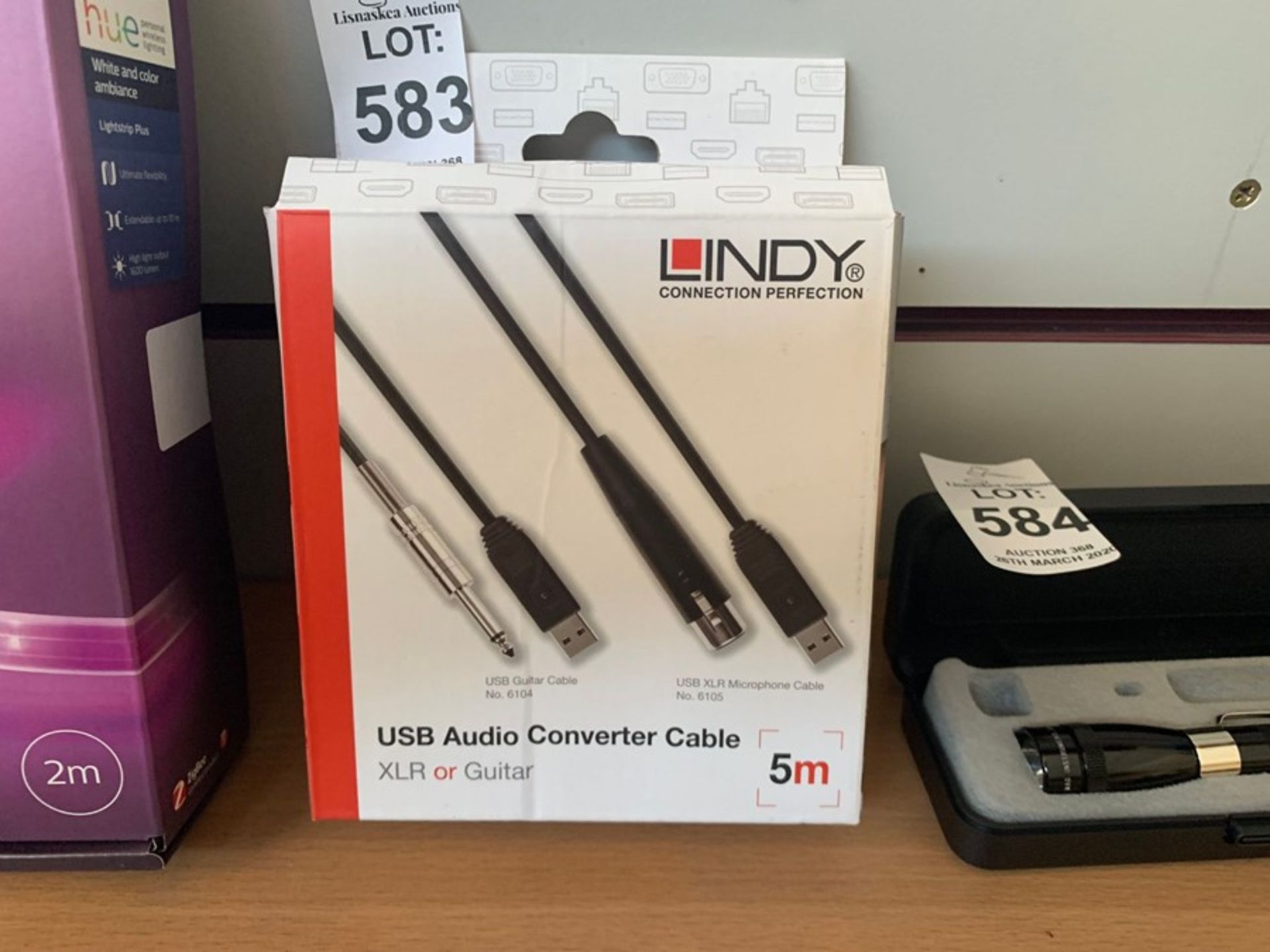 LINDY 5M USB AUDIO CONVERTER CABLE FOR XLR OR GUITAR (EX-SHOP DISPLAY)