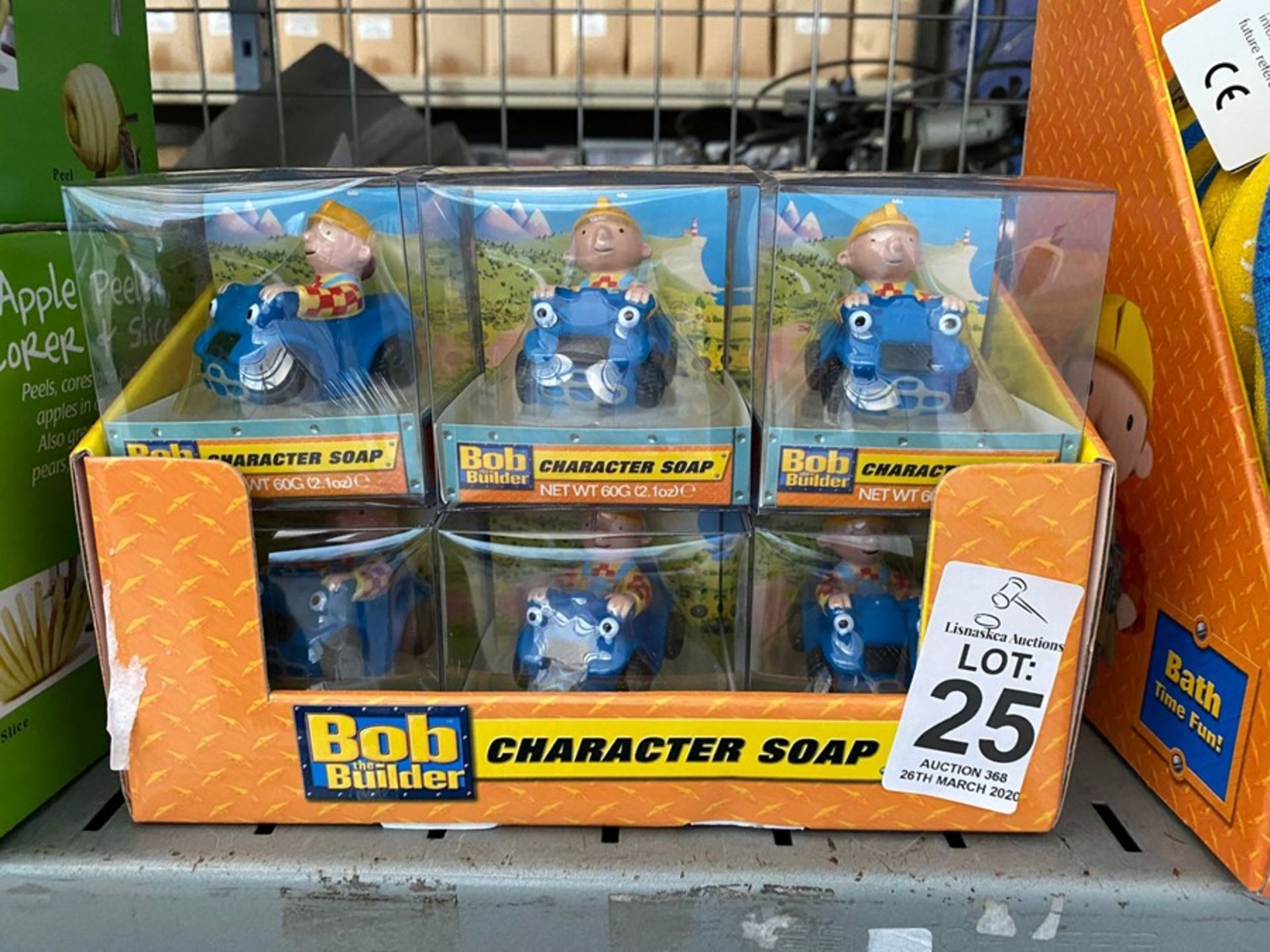 BOX OF BOB THE BUILDER CHARACTER SOAPS
