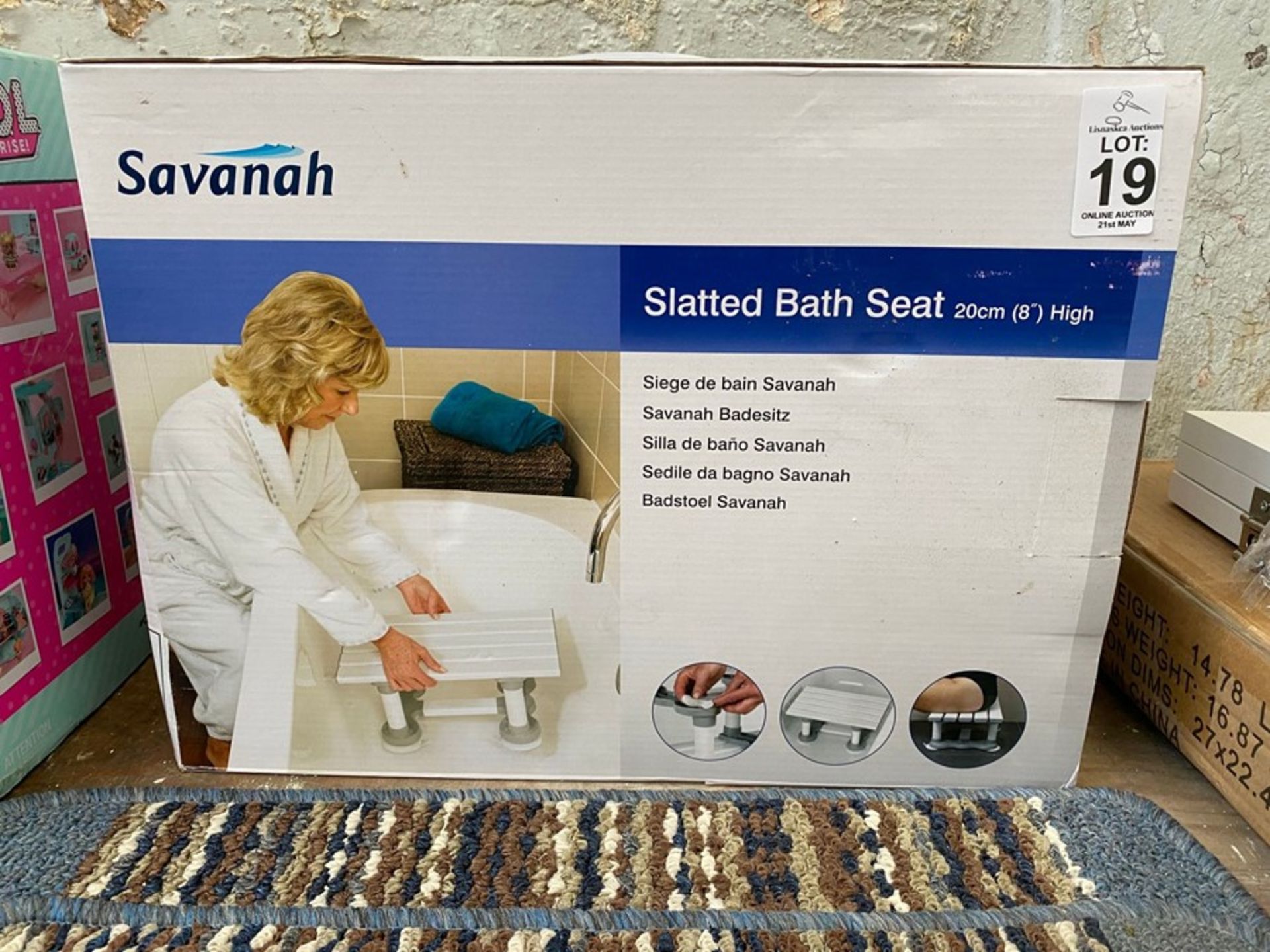 SAVANAH SLATTED BATH SEAT