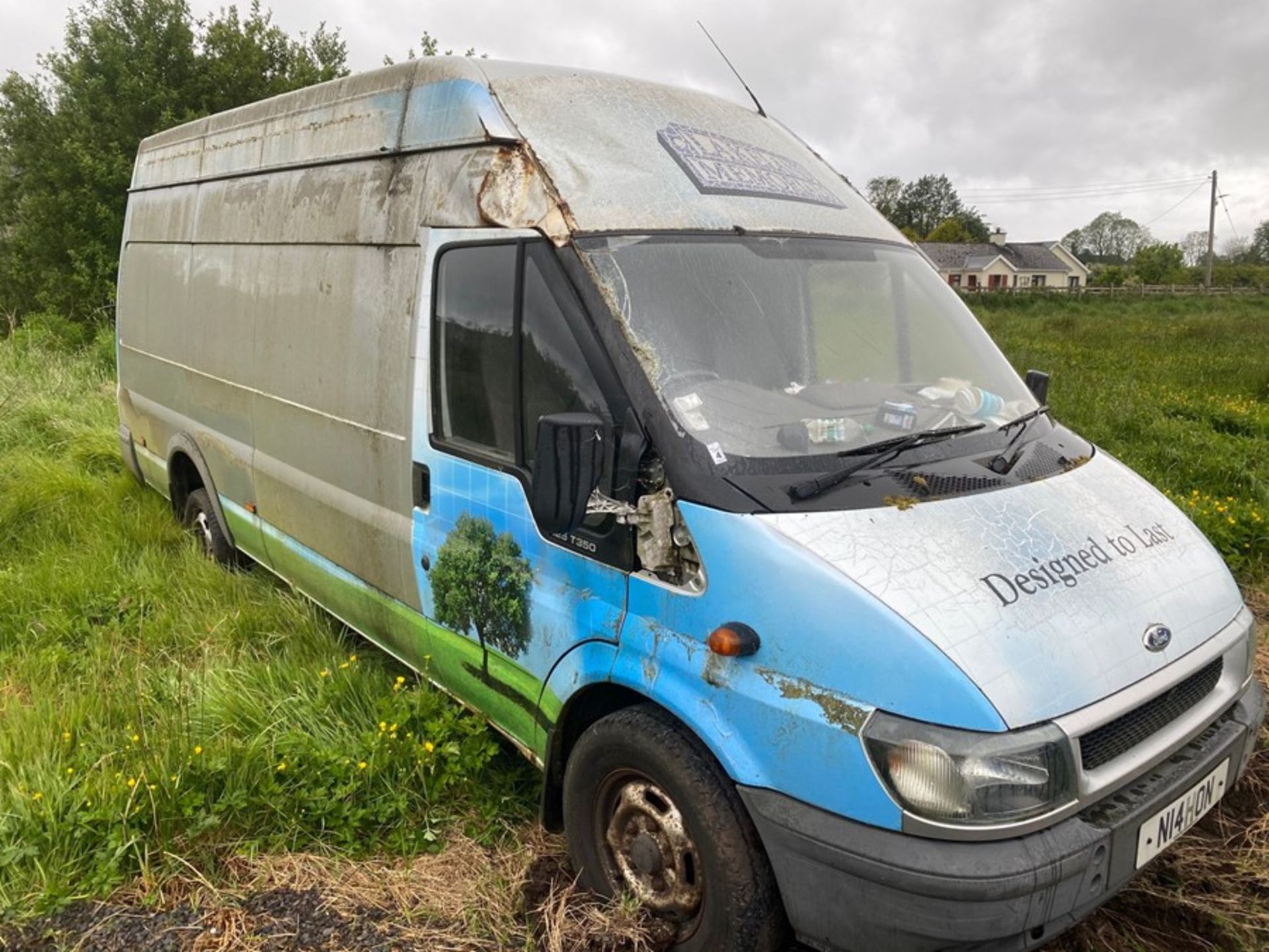 FORD TRANSIT 125 T350 JUMBO VAN - SILVER (SAS) - Image 2 of 2