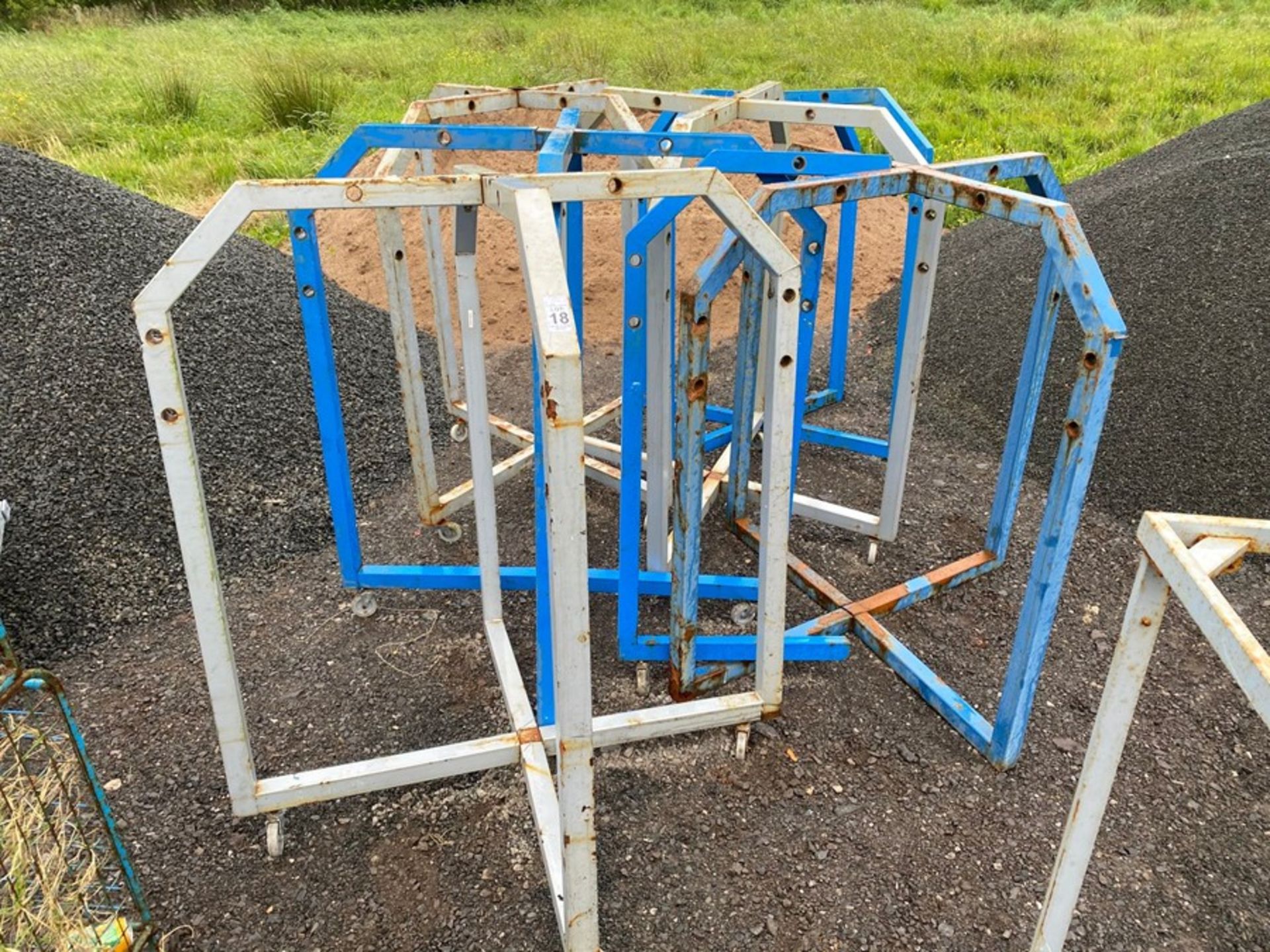 6X BOX IRON STEEL STANDS