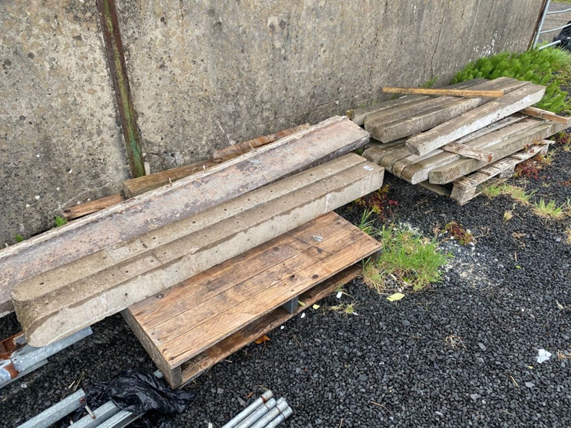 2X PALLETS OF ASSORTED CONCRETE POSTS