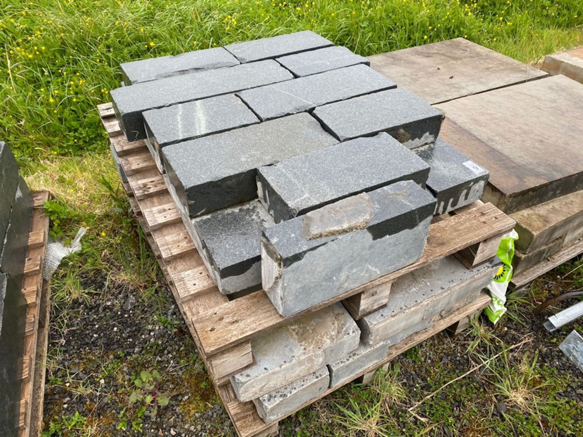 2 X PALLETS OF 4" GRANITE PAVING BLOCKS