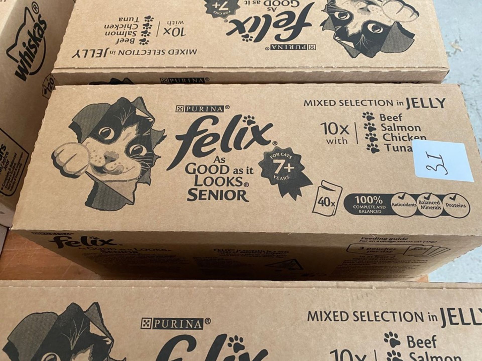 40X ASSORTED POUCHES OF PURINA FELIX CAT FOOD