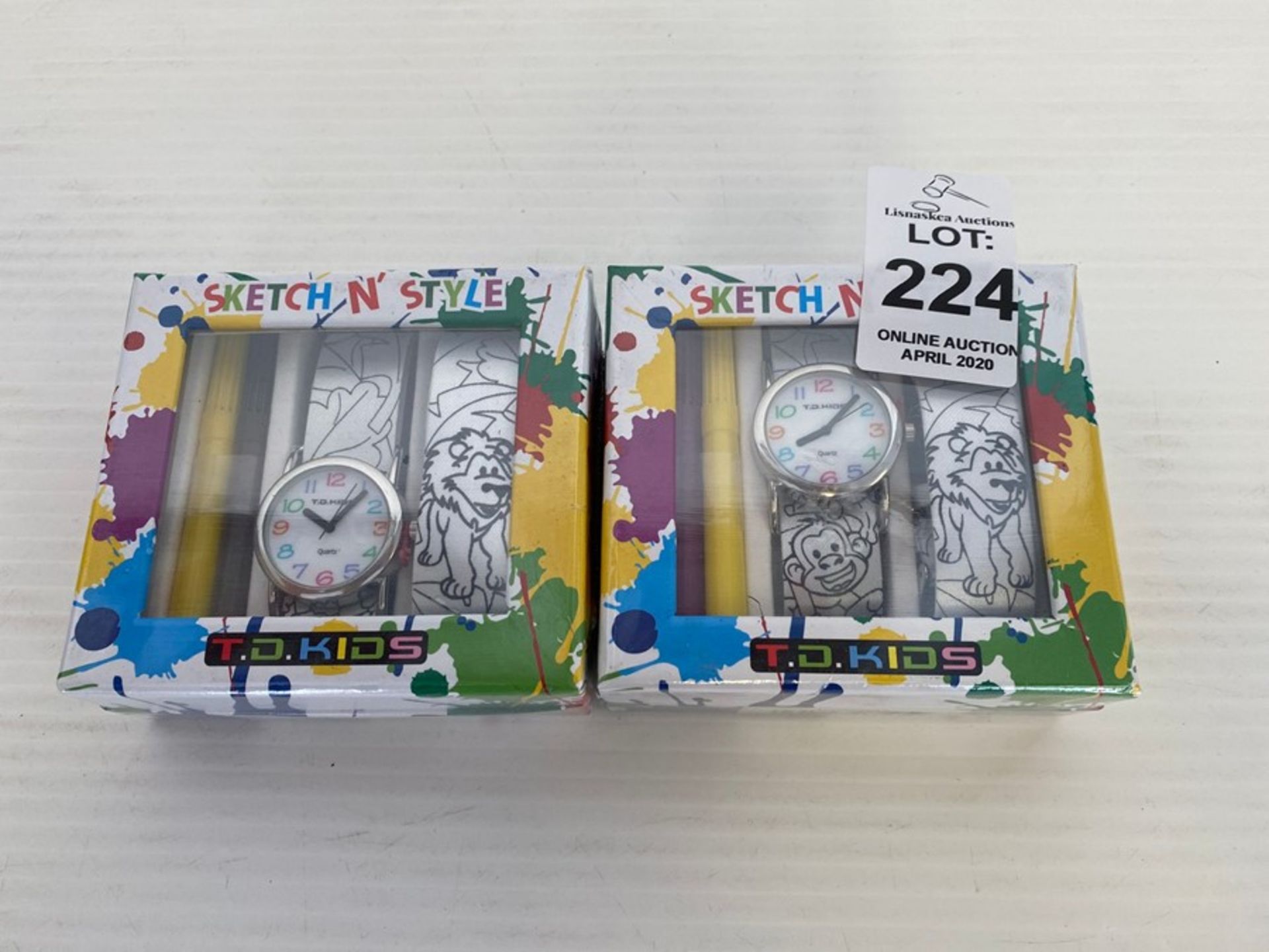 2X KIDS SKETCH N STYLE WATCHES
