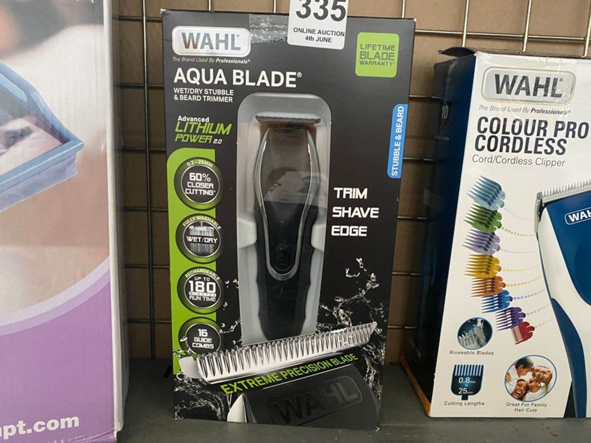 WAHL AQUA BLADE WET/DRY STUBBLE & BEARD TRIMMER (WORKING)