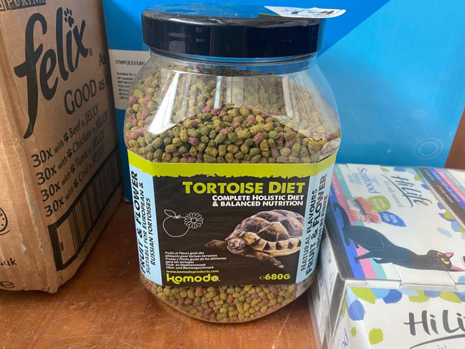 TUB OF KOMODO TORTOISE DIET FOOD PELLETS
