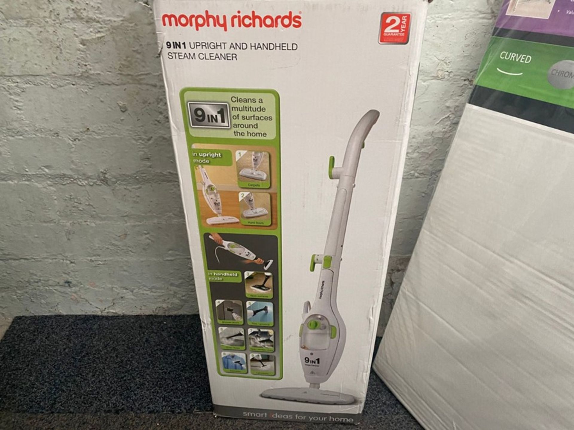 MORPHY RICHARDS 9 IN 1 UPRIGHT & HANDHELD STEAM CLEANER